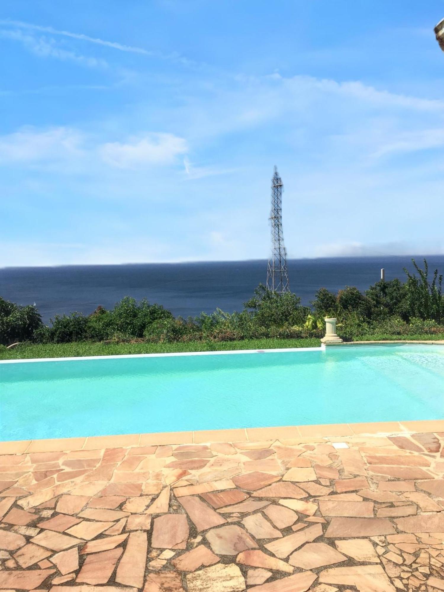 Villa Enchantee Avec Vue Sur Mer Et Piscine Au Carbet Le Carbet Kültér fotó